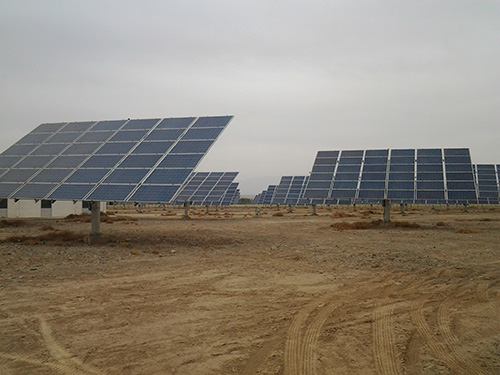 Two-axis tracking bracket system